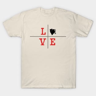 Black Cat Love T-Shirt